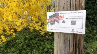 Schild vom KrimiSpass Meiringen