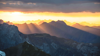 Randonnée au coucher du soleil