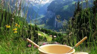 Fondue outdoors