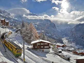 Wengernalpbahn from Wengen to Kleine Scheidegg