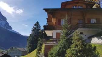 Chalet Bossrain appartement vue Eiger